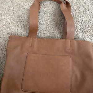 Brown Leather Tote Bag